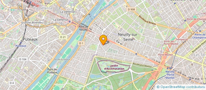 localisation de l'entreprise SCI LES TREFFLES à NEUILLY-SUR-SEINE