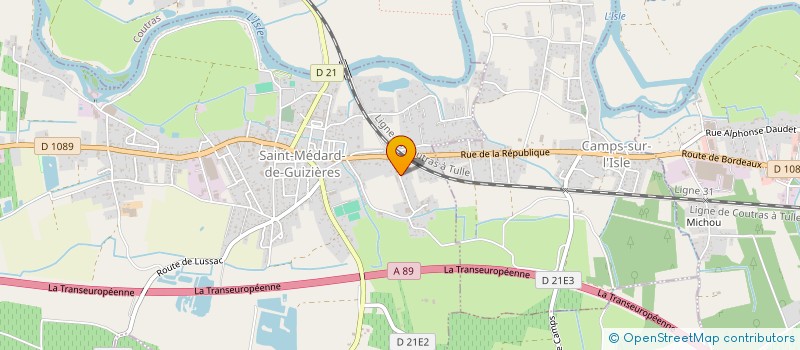 localisation de l'entreprise SCI LES TREFLES  SAINT-MEDARD-DE-GUIZIERES