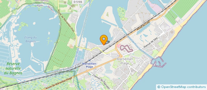 localisation de l'entreprise SCI LES TREIZE-VENTS à MARSEILLAN