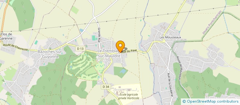 localisation de l'entreprise SCI LES TREMBLES  LE TREMBLAY-SUR-MAULDRE