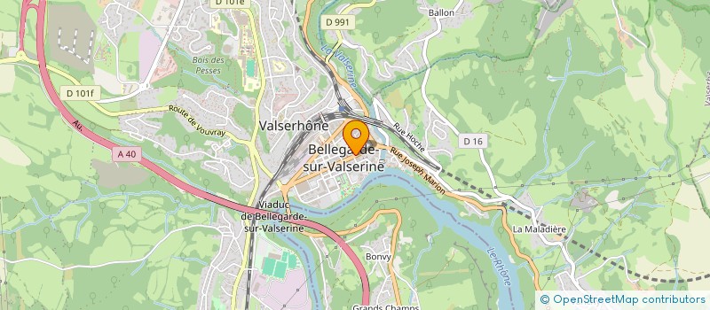 localisation de l'entreprise SCI LES TRI POTES à VALSERHONE