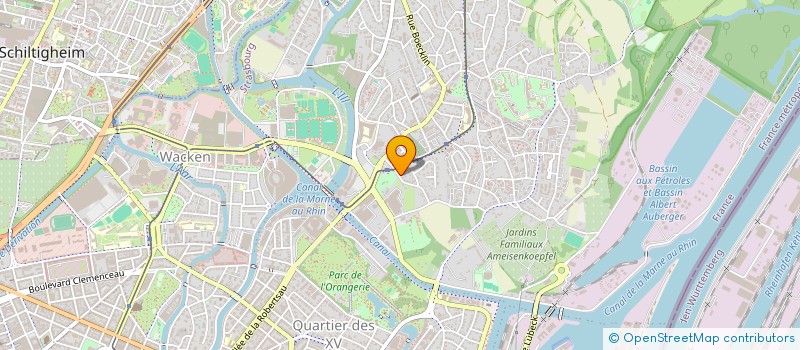 localisation de l'entreprise SCI LES TRIAGOZ  STRASBOURG