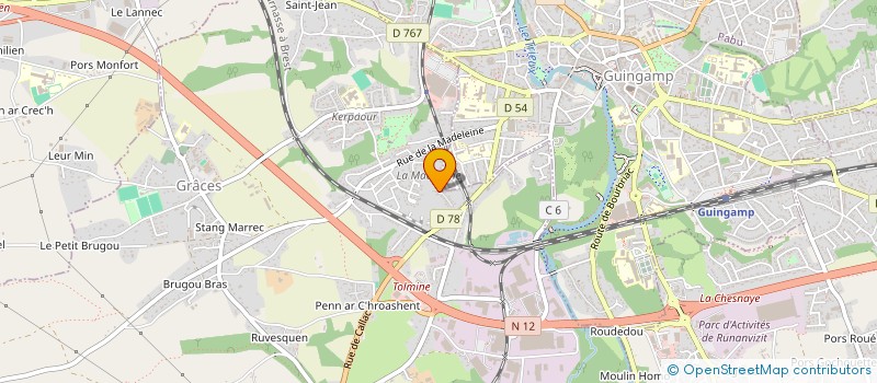 localisation de l'entreprise SCI LES TRIANGLES  GRACES