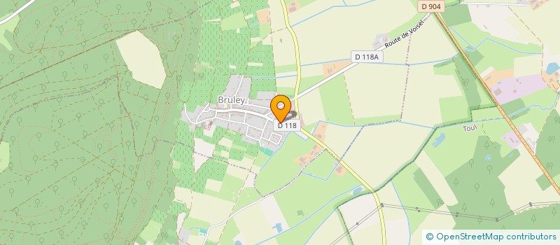 localisation de l'entreprise SCI LES TRIBOUQUETS  BRULEY