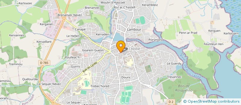 localisation de l'entreprise SCI LES TRIMATES  PONT-L'ABBE