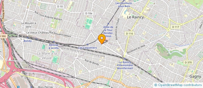 localisation de l'entreprise SCI LES TRINITAIRES à VILLEMOMBLE