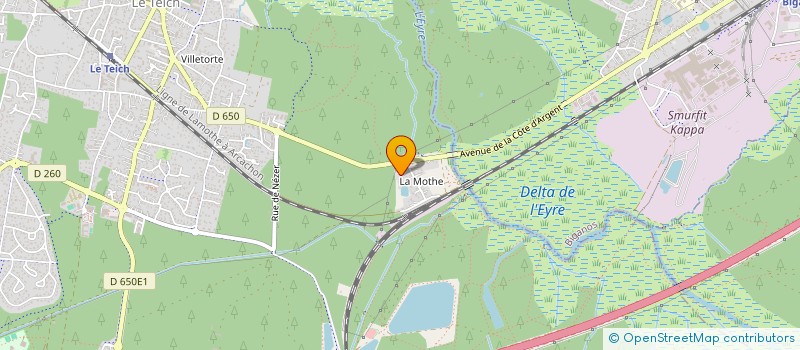 localisation de l'entreprise SCI LES TRIOLETS  LE TEICH