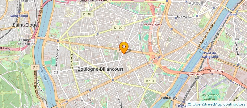 localisation de l'entreprise SCI LES TROENES à BOULOGNE-BILLANCOURT