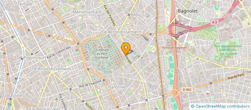 localisation de l'entreprise SCI LES TROENES  PARIS