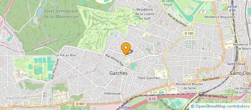 localisation de l'entreprise SCI LES TROIS A à GARCHES