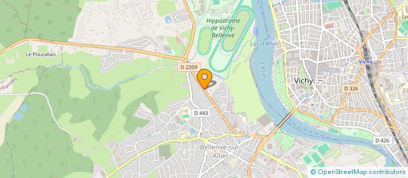 localisation de l'entreprise SCI LES TROIS ACACIAS  BELLERIVE-SUR-ALLIER