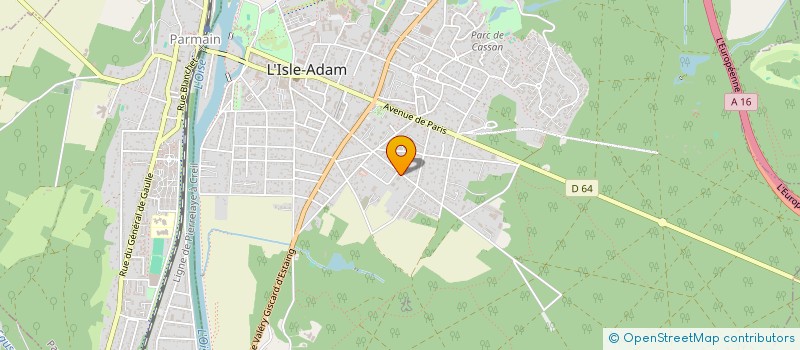 localisation de l'entreprise SCI LES TROIS AILES à L'ISLE-ADAM