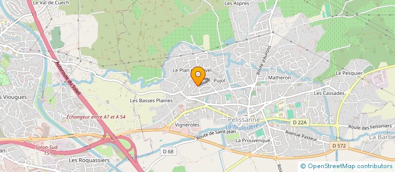 localisation de l'entreprise SCI LES TROIS ANDALOUSES  PELISSANNE