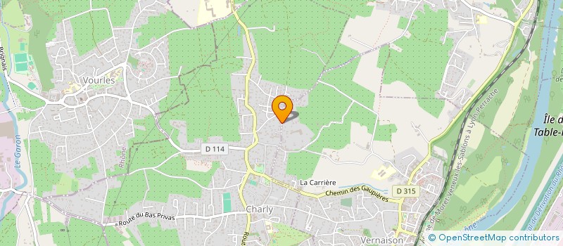 localisation de l'entreprise SCI LES TROIS ANGES  CHARLY
