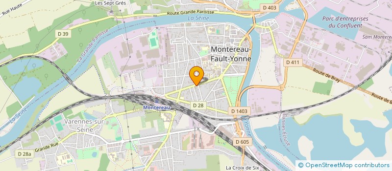 localisation de l'entreprise SCI LES TROIS ANGLES à MONTEREAU-FAULT-YONNE