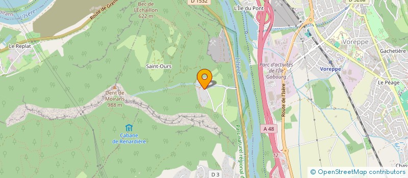 localisation de l'entreprise SCI LES TROIS ARTS  VEUREY-VOROIZE