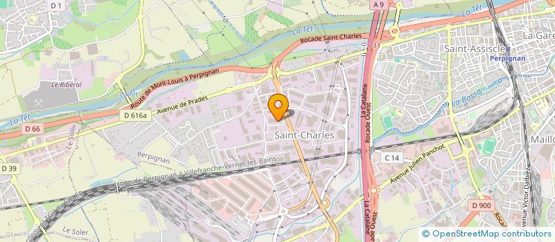 localisation de l'entreprise SCI LES TROIS AS à PERPIGNAN