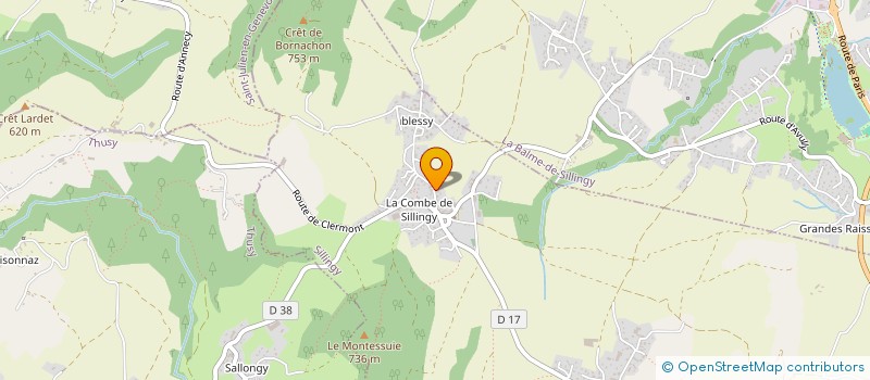 localisation de l'entreprise SCI LES TROIS AS  SILLINGY