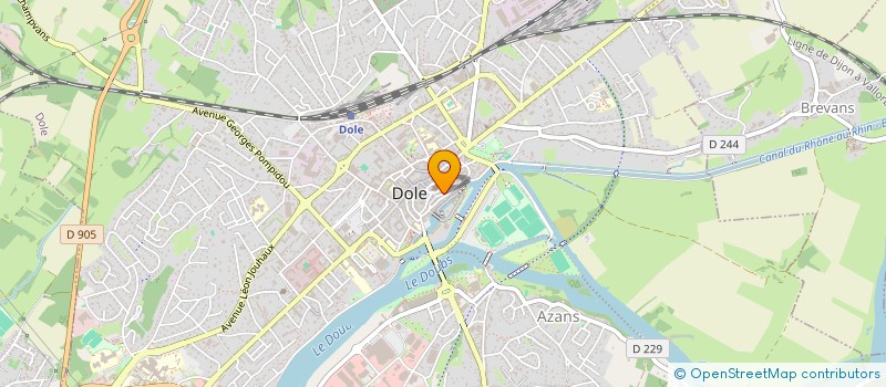 localisation de l'entreprise SCI LES TROIS B à DOLE