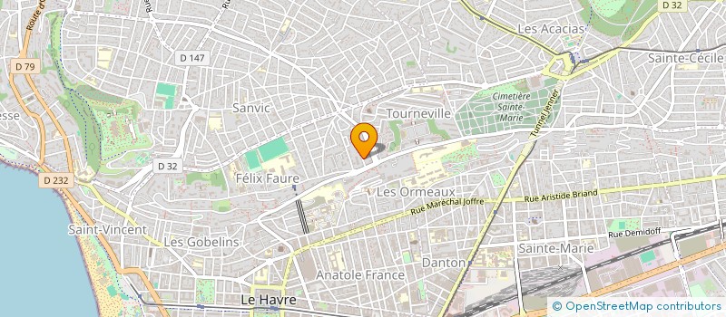 localisation de l'entreprise SCI LES TROIS B à LE HAVRE