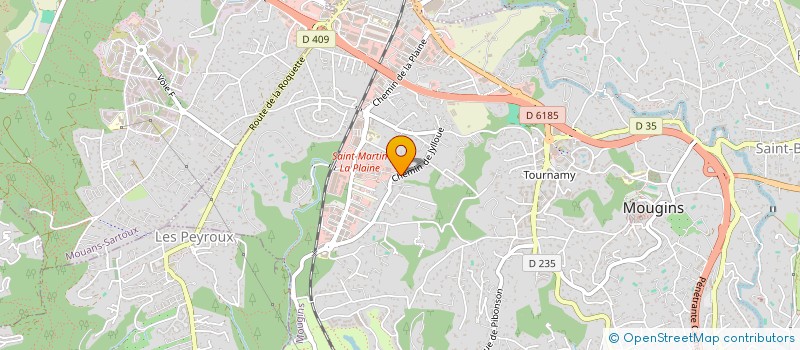 localisation de l'entreprise SCI LES TROIS B à MOUGINS
