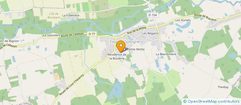 localisation de l'entreprise SCI LES TROIS B  TOUR-EN-SOLOGNE