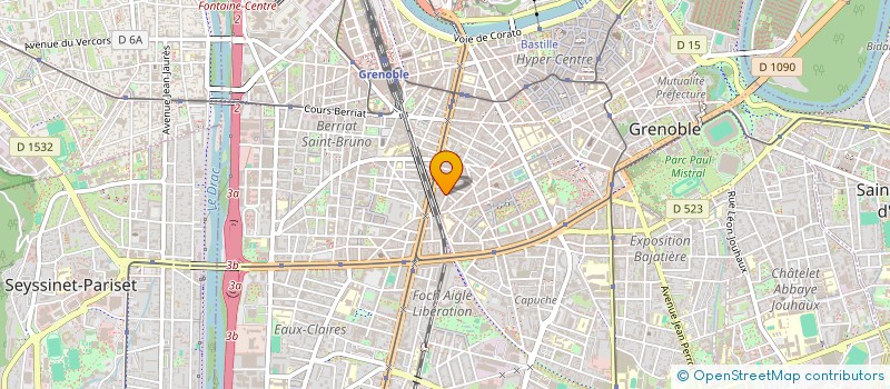 localisation de l'entreprise SCI LES TROIS BOUCHONS  GRENOBLE