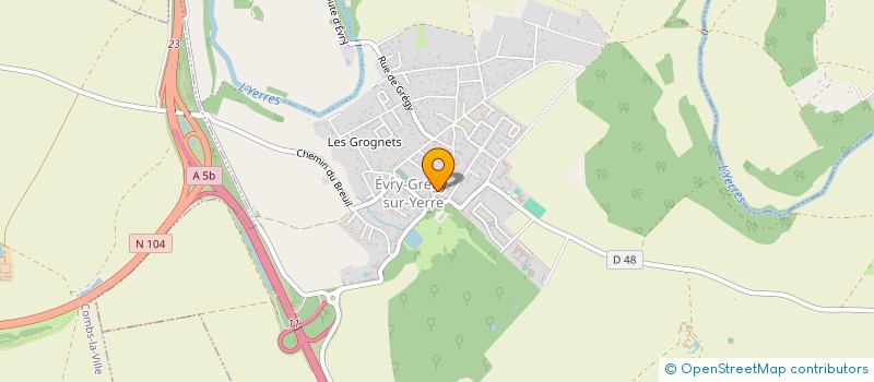 localisation de l'entreprise SCI LES TROIS BOULEAUX à EVRY-GREGY-SUR-YERRE
