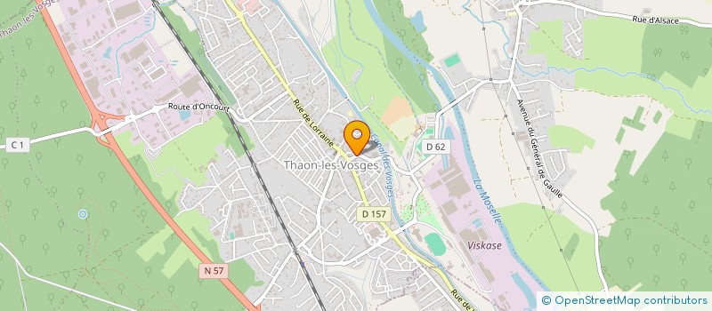 localisation de l'entreprise SCI LES TROIS BOULEAUX  THAON-LES-VOSGES