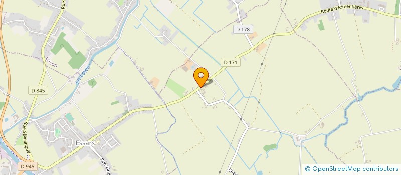 localisation de l'entreprise SCI LES TROIS BOULEAUX  BEUVRY