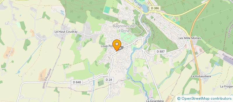 localisation de l'entreprise SCI LES TROIS C à RIVES D'ANDAINE