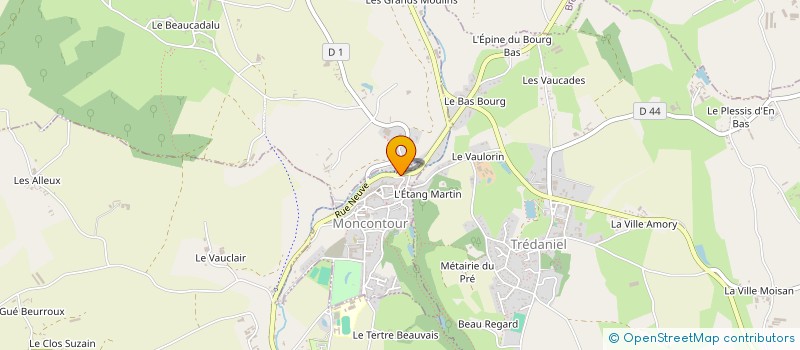 localisation de l'entreprise SCI LES TROIS C.  MONCONTOUR