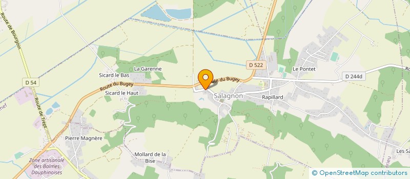 localisation de l'entreprise SCI LES TROIS CEDRES  SALAGNON