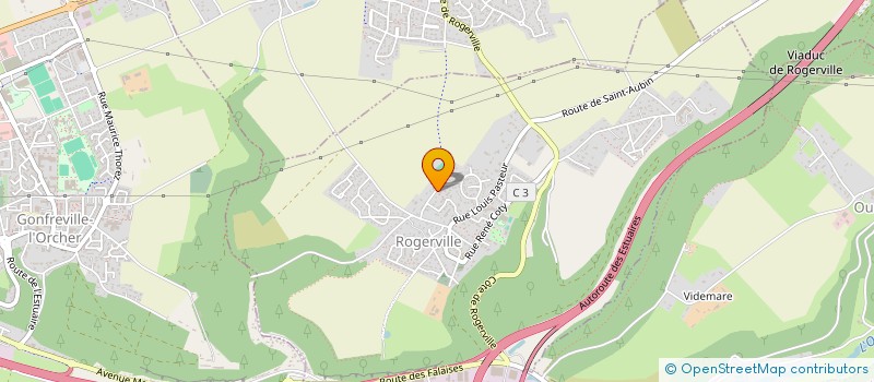 localisation de l'entreprise SCI LES TROIS CHATAIGNIERS  ROGERVILLE