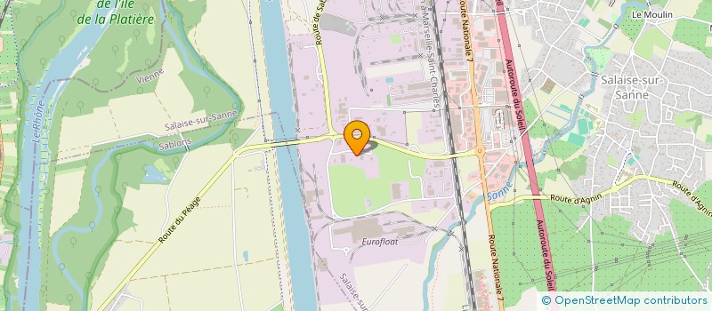 localisation de l'entreprise SCI LES TROIS CHATEAUX  SALAISE-SUR-SANNE