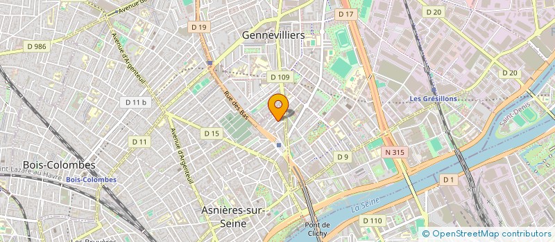 localisation de l'entreprise SCI LES TROIS CHENES à ASNIERES-SUR-SEINE