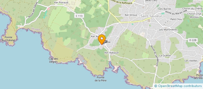 localisation de l'entreprise SCI LES TROIS CHENES  L'ILE-D'YEU