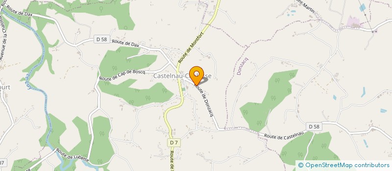 localisation de l'entreprise SCI LES TROIS CHENES  CASTELNAU-CHALOSSE