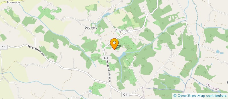 localisation de l'entreprise SCI LES TROIS CHENES  PUYCORNET