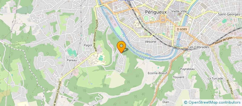 localisation de l'entreprise SCI LES TROIS CHENES  COULOUNIEIX-CHAMIERS