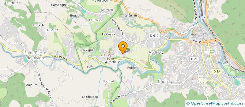 localisation de l'entreprise SCI LES TROIS CHENES à FOIX