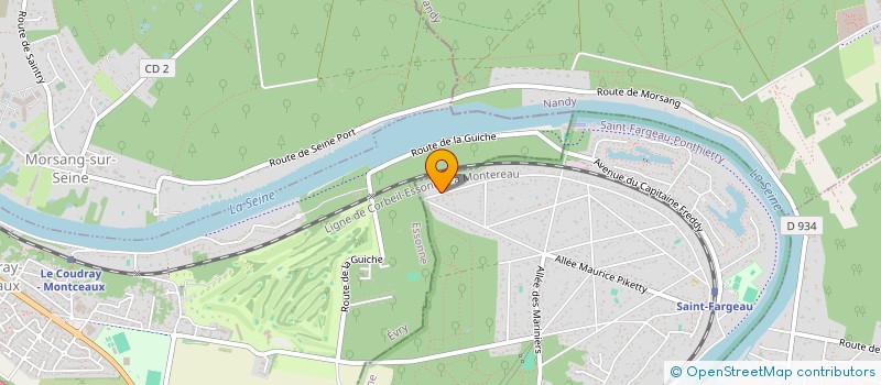 localisation de l'entreprise SCI LES TROIS CHENES  SAINT-FARGEAU-PONTHIERRY