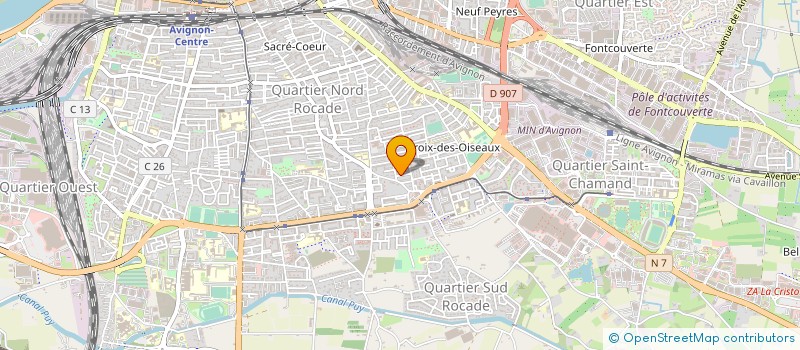 localisation de l'entreprise SCI LES TROIS CLEFS  AVIGNON