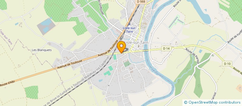 localisation de l'entreprise SCI LES TROIS CLOCHERS à LISLE-SUR-TARN