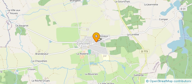 localisation de l'entreprise SCI LES TROIS COMPAGNONS DE SAINT HUBERT  CONCORET