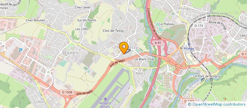 localisation de l'entreprise SCI LES TROIS COMPERES  EPAGNY METZ-TESSY