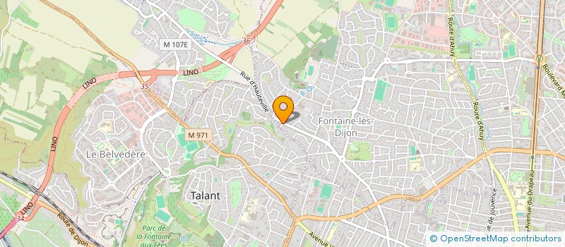 localisation de l'entreprise SCI LES TROIS COURS  FONTAINE-LES-DIJON