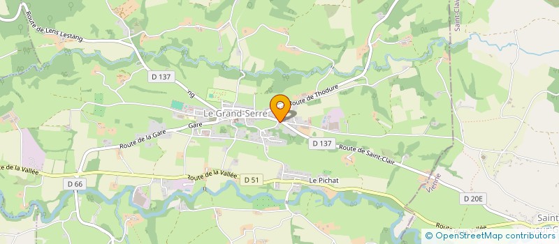 localisation de l'entreprise SCI LES TROIS CROIX  LE GRAND-SERRE