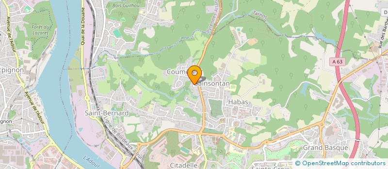 localisation de l'entreprise SCI LES TROIS D à BAYONNE