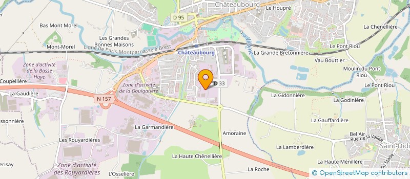 localisation de l'entreprise SCI LES TROIS DIAMANTS  CHATEAUBOURG